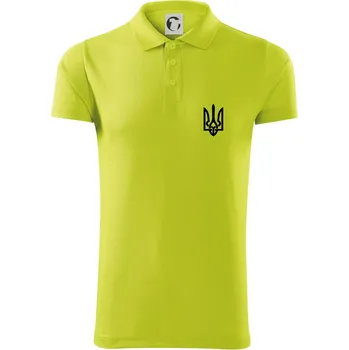 Pánská košile Ukrajina trojzubec prso - Polokošile Victory sportovní (dresovina) - 3XL ( Limetková )