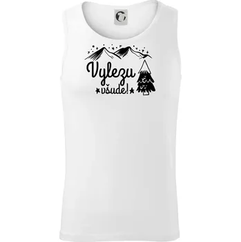 Vylezu všude - hory - Tílko pánské Core - 2XL ( Bílá )