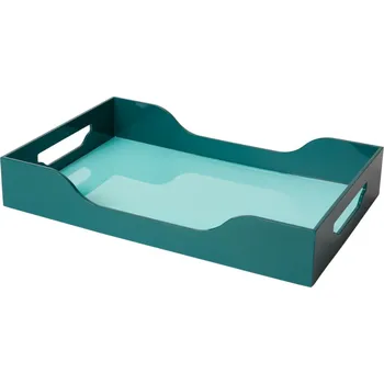 Dekorativní podnos SWELL 43 cm, tyrkysová, plast, Printworks