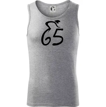 Cyklista slaví pětašedesátku (65) - Tílko pánské Core - XL ( Tmavě šedý melír )