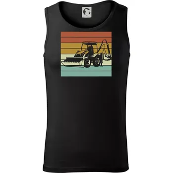 Pánské termoprádlo Vintage traktorbagr - Tílko pánské Core - S ( Černá )