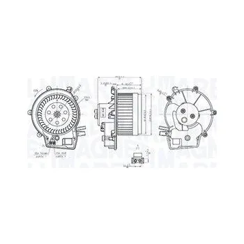 vnitřní ventilátor MAGNETI MARELLI 069412763010