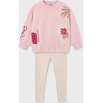 Dívčí mikina dětský komplet mikina a legíny Mayoral 4726-53 velikost 128