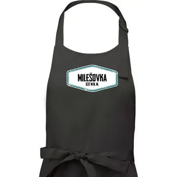 Kuchyňská zástěra Hora Milešovka - Dámská zástěra na vaření - Univerzální velikost ( Tmavá břidlice (šedá se zeleným nádechem) )