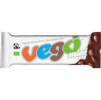 Čokoláda Vego Tyčinka čokoládová s lískovými ořechy mini BIO (65 g)