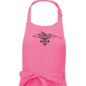 Kuchyňská zástěra Mayové - zvířata orel - Dámská zástěra na vaření - Univerzální velikost ( Růžová )