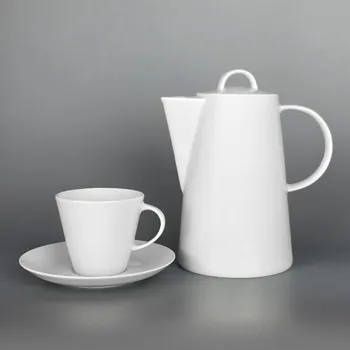 Konvice na čaj Thun 1794 TOM kávová souprava bílá 13 dílná