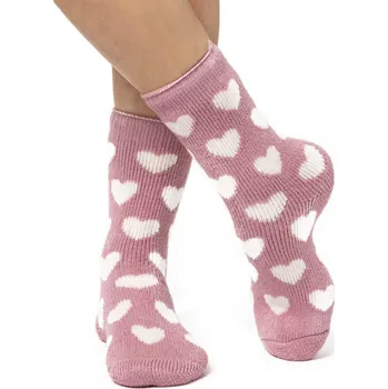 Dámské ponožky HEAT HOLDERS ponožky ORIGINAL dámské BOLD HEART BSLHH519 37-42 Růžová