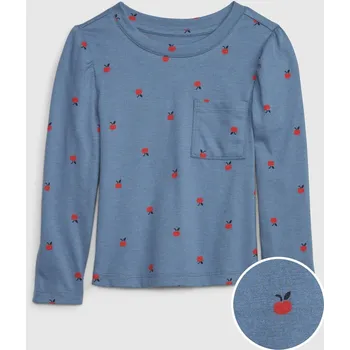 Dívčí tričko GAP Dívčí Baby tričko Mix & Match s kapsičkou GAP Modrá 98 (2439915)