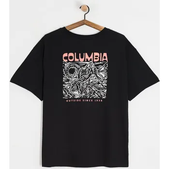 Pánské tričko Columbia Rolling Bend Oversized (black/mountainview) XL, černá