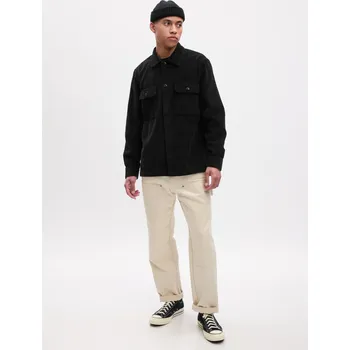 Pánská móda GAP Pánské Manšestrová bunda GAP Černá S (2295422)