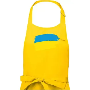 Kuchyňská zástěra Ukrajinské tričko - Pánská zástěra na vaření - Univerzální velikost ( Žlutá )