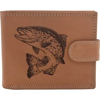 Peněženka Pánská peněženka Mercucio natural vzor 51 pstruh