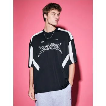 Pánské tričko Oversize tričko s potiskem - XS - House - černá - 004GV-99X