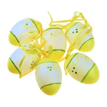 Velikonoční dekorace Malovaná vajíčka střední 6 ks