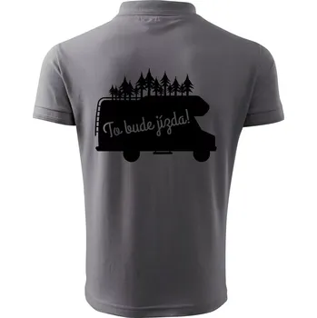 Pánská košile To bude jízda - alkovna - Polokošile pánská Pique Polo 203 - 5XL ( Ocelově šedá )
