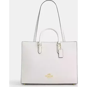 Kabelka COACH dámská kožená kabelka Maggie bílá