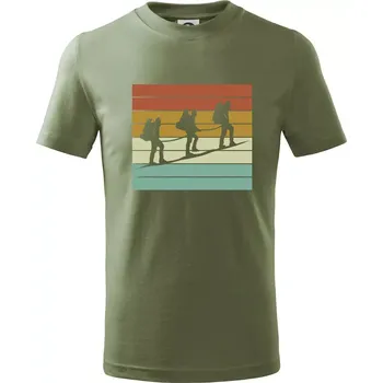 Dětská móda Vintage výprava - Tričko dětské bavlněné - 104-110cm / 3-4 roky ( Khaki )