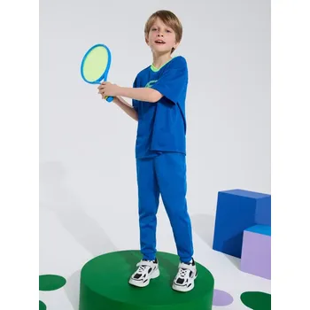 Sinsay - Kalhoty s reflexním potiskem Active - modrá - 362FC-55X - 362FC-55X-122