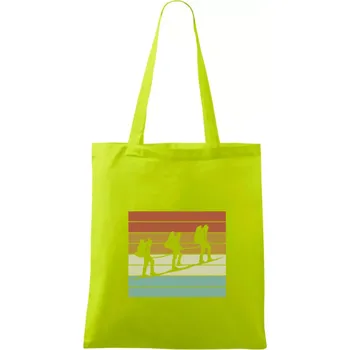 Vintage výprava - Taška bavlněná - 42 x 38 cm ( Limetková )