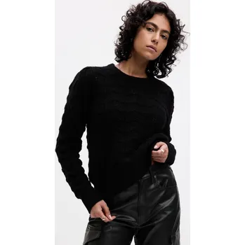 Dámský svetr GAP Dámské Pletený svetr s příměsí vlny GAP Černá L (2451974)