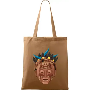 Mayové maska hnědá - Taška bavlněná - 42 x 38 cm ( Cappuccino )
