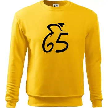 Pánská mikina Cyklista slaví pětašedesátku (65) - Mikina Essential pánská - S ( Žlutá )