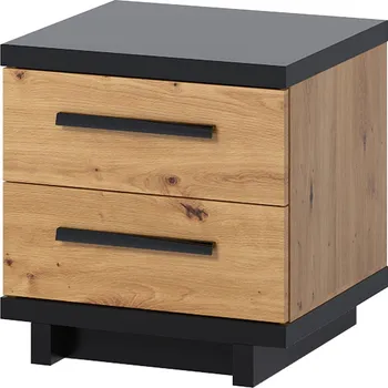 Noční stolek GAB Noční stolek IRYS - Černá/Dub Artisan
