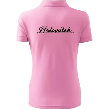 Staročeština - Hodoválek - Ten kdo rád chodí po hostinách - Polokošile dámská Pique Polo - 2XL ( Růžová )
