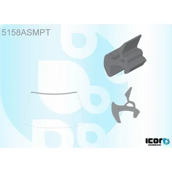 Autosklo PILKINGTON Vrchní bauset (lišta) čelního okna AS 5158ASMPT