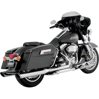 Výfuk pro motocykl Koncovky výfuku VANCE & HINES TWIN SLASH SLIP ON pro HARLEY DAVIDSON FLT/ FLHT/ FLHX/ FLHR/ FLTR / FL TRIKE 1999-2016 ( není určeno pro rok 2015-2016 15-16 FLRT) barva chromová