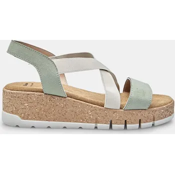 Dámské sandále Baťa dámské sandále na klínku zelené, vel. 38