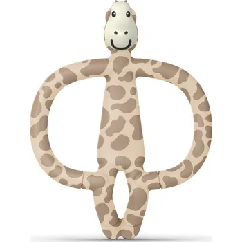 Hračka pro kojence MATCHSTICK MONKEY Kousátko a zubní kartáček Giraffe teether - Žirafa