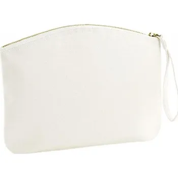 Kosmetická taška Westford Mill Taštička na zápěstí EarthAware z kvalitní bio bavlny S (19 x 17 cm), L (28 x 22 cm). Barva: Přírodní, Velikost: S (19 x 17 cm) WM820