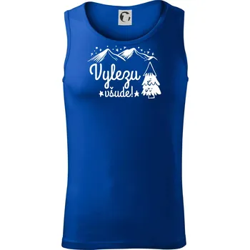 Vylezu všude - hory - Tílko pánské Core - S ( Královská modrá )