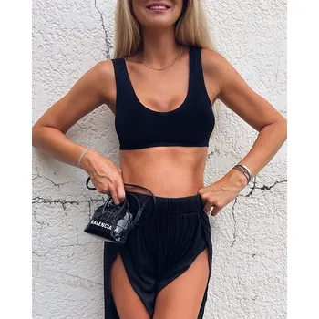 Podprsenka BeChick Černá sportovní podprsenka Palmita BeChick ❤