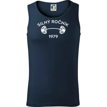 Silný ročník - Letopočet 1979 - Tílko pánské Core - XL ( Námořní modrá (velmi tmavá - téměř černá) )