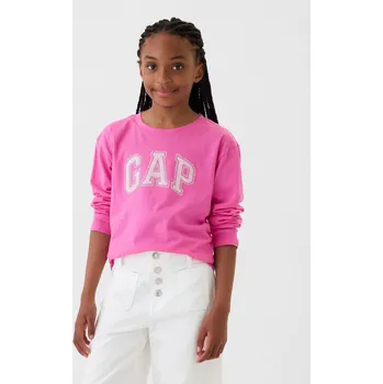 Dívčí oblečení GAP Dívčí Dětské tričko s logem Gap Růžová 152/158 (2475323)