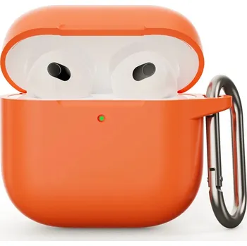 Příslušenství pro sluchátka Enem Jednobarevný obal na Airpods 4 - Orange IRAIR4-007