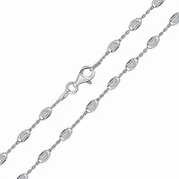 Řetízek Stříbrný náhrdelník Ostara s broušenými korálky - 3 mm varianta 42 cm KRM01048N-42 cm