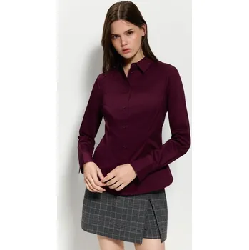 Dámské tričko Košile s dlouhým rukávem - M - House - mahagon - 933GJ-93X