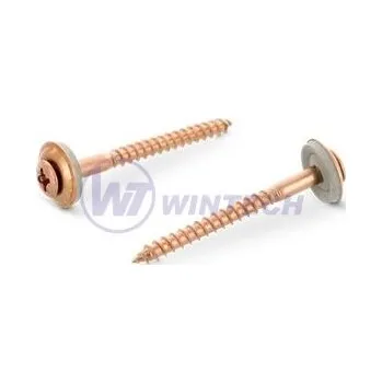 Šroub Klemp. šroub,EPDM PZ2 4,5x45 A2/Cu Balení: 200 ks SIBAE45045BAO0