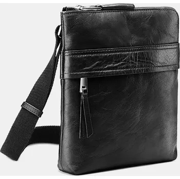 Baťa černá kožená crossbody taška