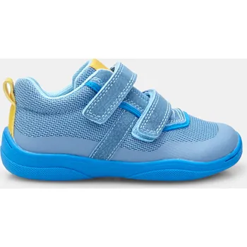 Dívčí tenisky Baťa dětské nízké tenisky na suchý zip barefoot hybrid modré, vel. 31