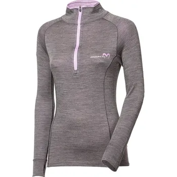 Progress MB TRZZ dámský termo rolák s krátkým zipem tm.šedá/levandule Velikost: L