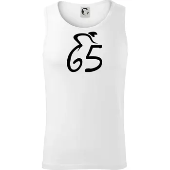 Cyklista slaví pětašedesátku (65) - Tílko pánské Core - 2XL ( Bílá )