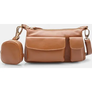 Baťa kožená dámská crossbody kabelka s kapsami