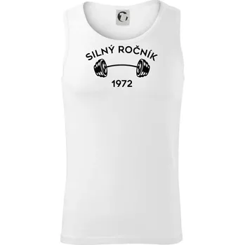 Silný ročník - Letopočet 1972 - Tílko pánské Core - XL ( Bílá )