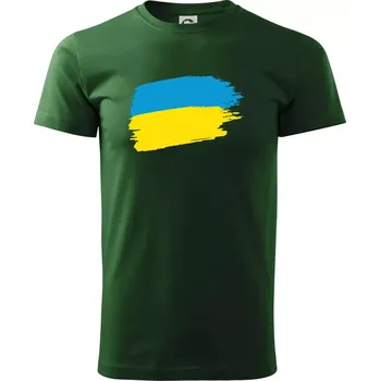 Pánské tričko Ukrajinské tričko - Triko extra velké (5-8XL) - 7XL ( Lahvově zelená )