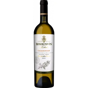 Víno Mikrosvín Chardonnay 2023 pozdní sběr Flower Line 0,75 l